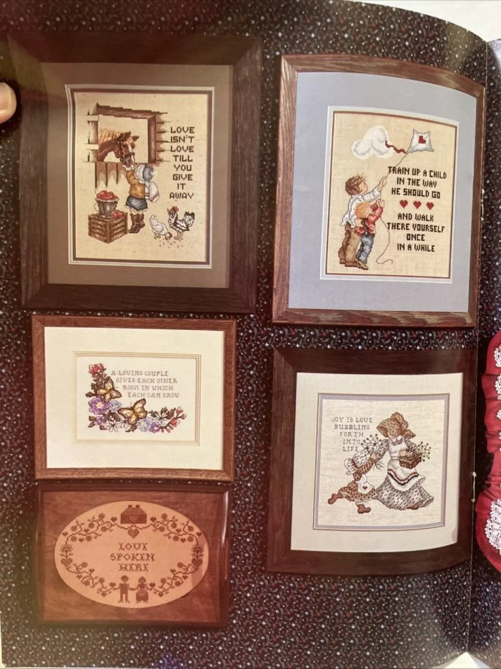 Love Spoken Here Cross Stitch Pattern Book 13 Stoney Creek 1985 - VGUC